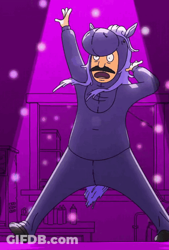 Cartoon Character Dressed As Unicorn GIF