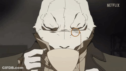 Cartoon Character Drinking Netflix Cup GIF