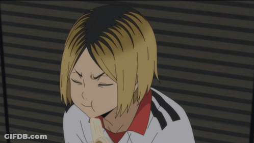 Cartoon Character Eating Banana And Making Face GIF