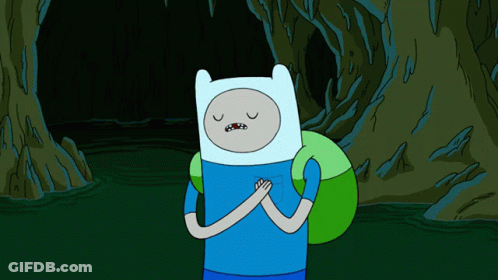 Cartoon Character Eyes Closed Hands Folded GIF