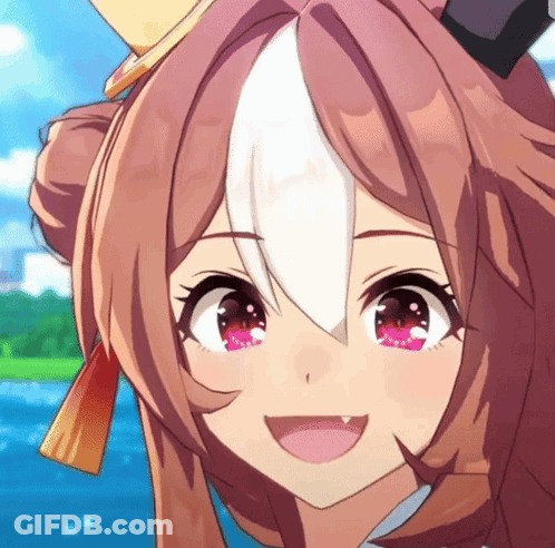 Cartoon Character Face Close Up With Hat GIF