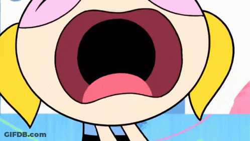 Cartoon Character Face Mouth Open GIF