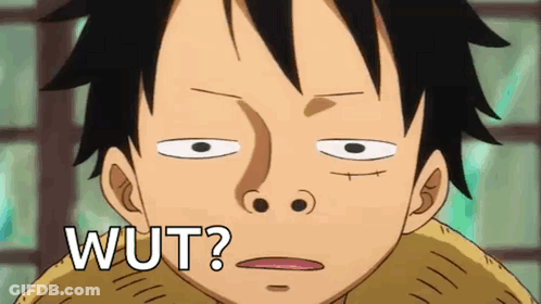 Cartoon Character Face Saying Wut GIF