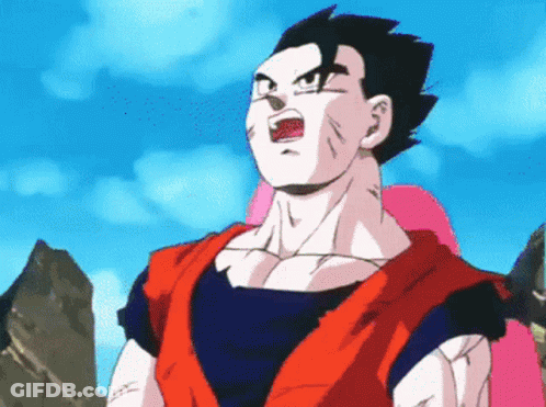 Cartoon Character Face With Blue Sky GIF
