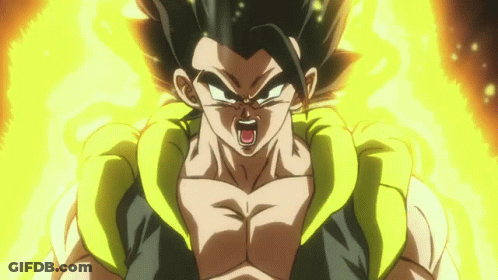 Cartoon Character Face With Flames GIF
