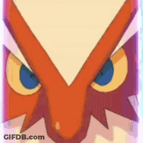 Cartoon Character Face With Triangle GIF