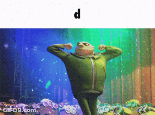 Cartoon Character Flexing Muscles GIF