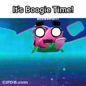 Cartoon Character Floating In Water Saying It's Boogie Time GIF