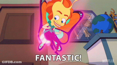 Cartoon Character Flying Fantastic GIF