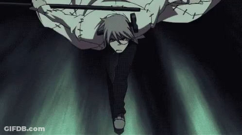 Cartoon Character Flying Holding Stick GIF