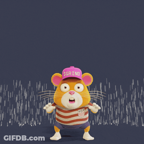 Cartoon Character Flying In Austin Hat GIF