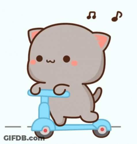 Cartoon Character Flying Parachute Drop In Anytime GIF