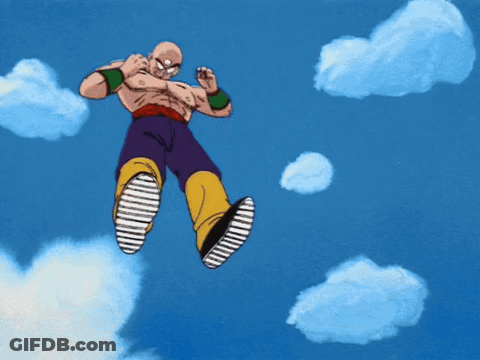 Cartoon Character Flying Through Air GIF