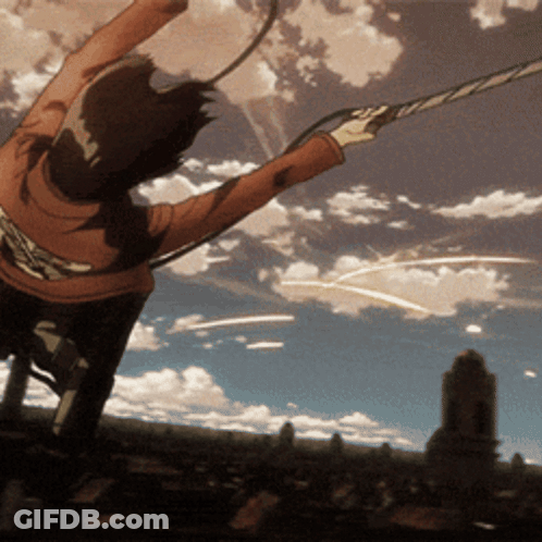 Cartoon Character Flying Through Air GIF