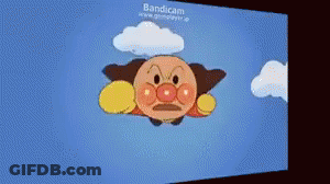 Cartoon Character Flying With Cloud GIF