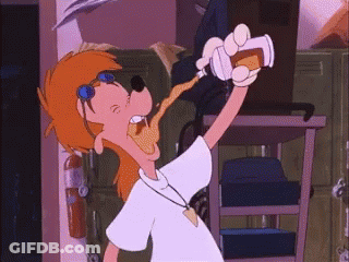 Cartoon Character Flying With Levitation Spell GIF