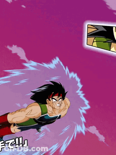 Cartoon Character Flying With Purple Background And FF GIF
