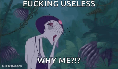 Cartoon Character Fucking Useless Why Me GIF
