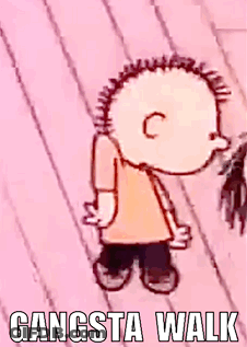Cartoon Character Gangsta Walk GIF