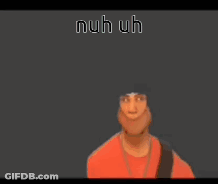 Cartoon Character Giving Middle Finger Saying Nuh Uh GIF