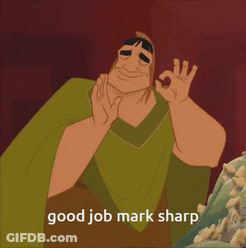 Cartoon Character Giving OK Sign Good Job Mark Sharp GIF
