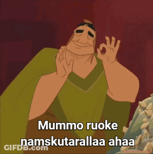 Cartoon Character Giving OK Sign Mummo Ruoke GIF