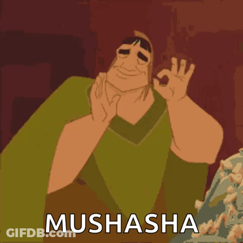 Cartoon Character Giving OK Sign Mushasha GIF