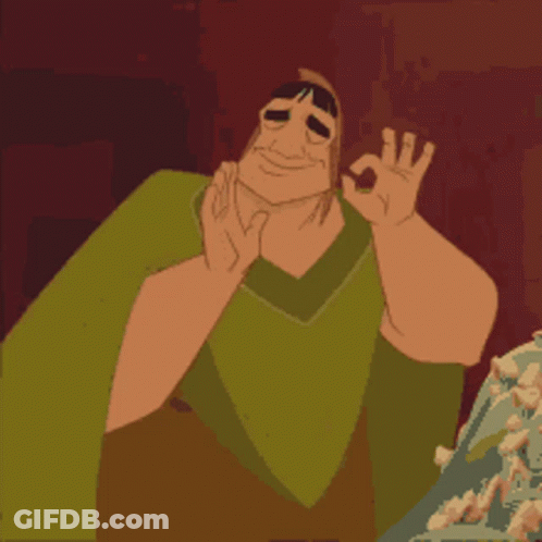 Cartoon Character Giving OK Sign With Both Hands GIF