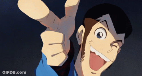 Cartoon Character Giving Peace Sign GIF