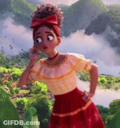 Cartoon Character Giving Peace Sign On Street GIF
