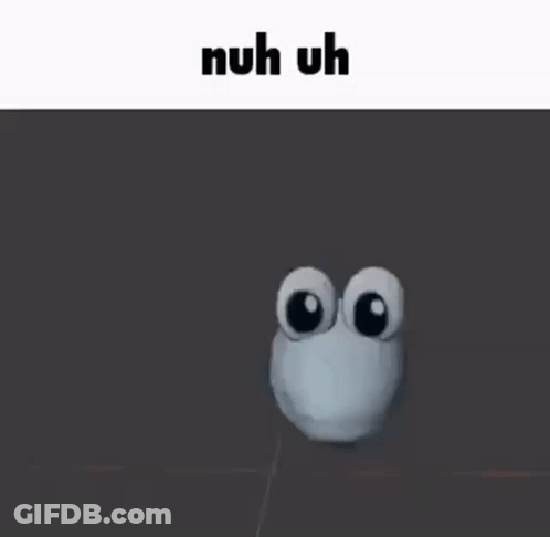 Cartoon Character Giving Thumbs Up Nuh Uh GIF