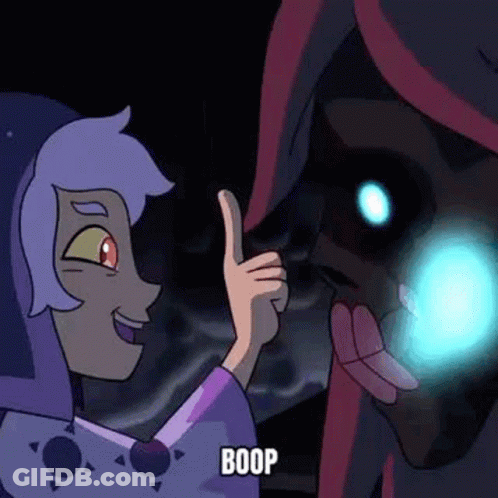 Cartoon Character Giving Thumbs Up To Another In Dark Room GIF