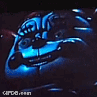 Cartoon Character Glowing Eyes GIF