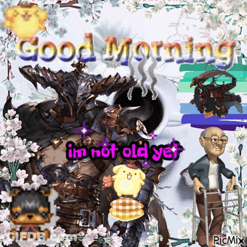 Cartoon Character Good Morning Im Not Old Yet GIF