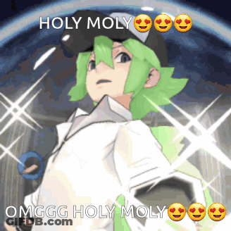 Cartoon Character Green Hair Saying Holy Moly GIF