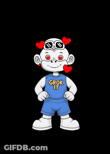 Cartoon Character Heart Eyes Grok It Shirt GIF