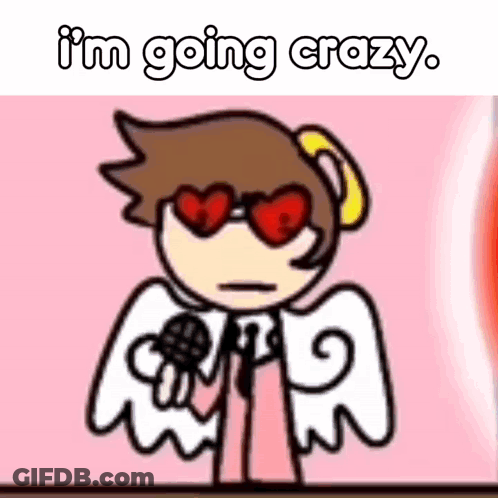 Cartoon Character Heart Sunglasses Microphone Going Crazy GIF