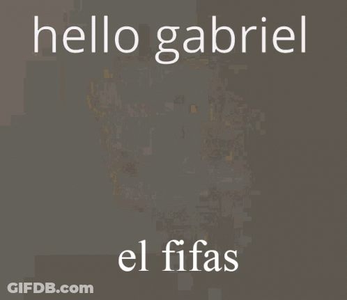 Cartoon Character Hello Gabriel El Fifas GIF
