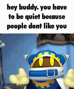 Cartoon Character: Hey Buddy Be Quiet GIF