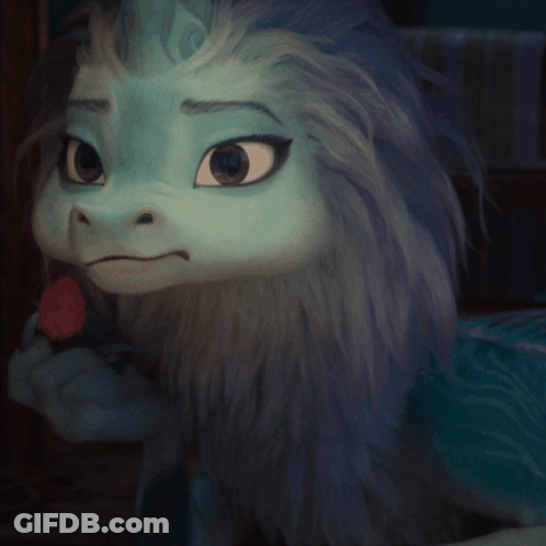 Cartoon Character Holding A Flower GIF