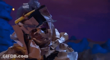 Cartoon Character Holding Axe Saying Love GIF