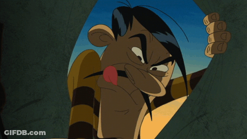 Cartoon Character Holding Bitcoin Bag GIF