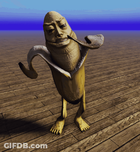 Cartoon Character Holding Cane Saying Oh Yeah GIF