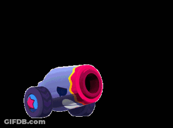Cartoon Character Holding Cannon GIF