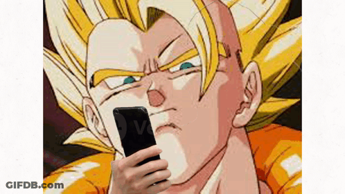 Cartoon Character Holding Cell Phone GIF