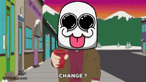 Cartoon Character Holding Coffee GIF