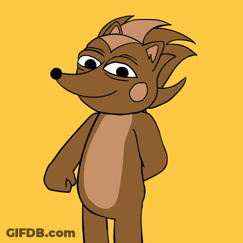 Cartoon Character Holding Green Uno Card GIF