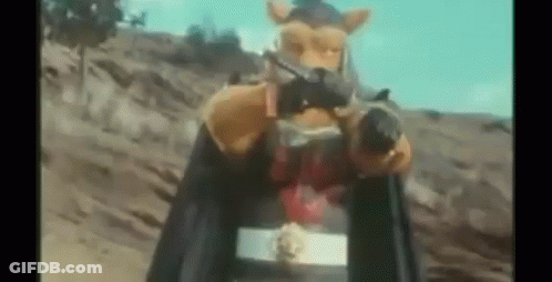 Cartoon Character Holding Gun GIF