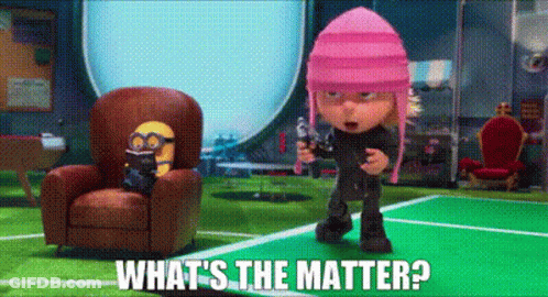 Cartoon Character Holding Gun On Tennis Court Saying What's The Matter GIF