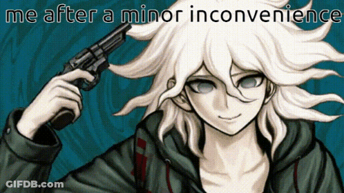 Cartoon Character Holding Gun To Head GIF